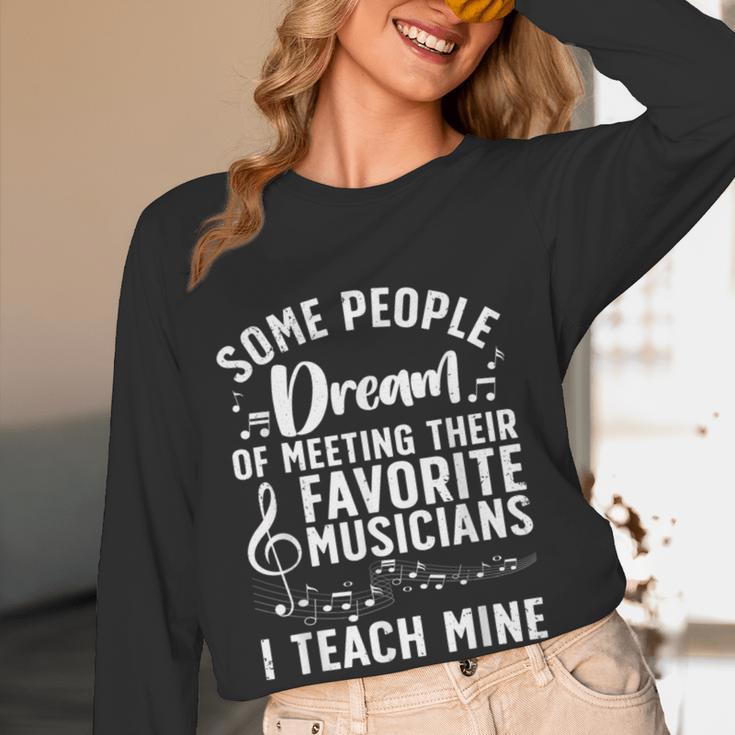 Best Music Teacher For Men Women Musician Band Piano Teacher Women Long Sleeve T-Shirt, novelty gifts, funny gifts