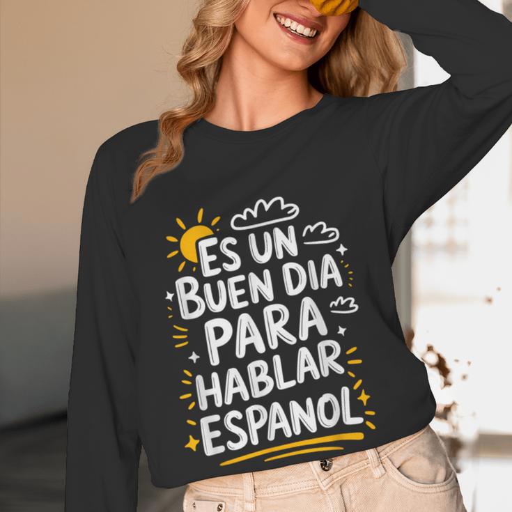 Bilingual Teacher Maestra Spanish Teacher Women Long Sleeve T-Shirt, novelty gifts, funny gifts Bilingual Teacher Maestra Spanish Teacher Women Long Sleeve T-Shirt, novelty gifts, funny gifts