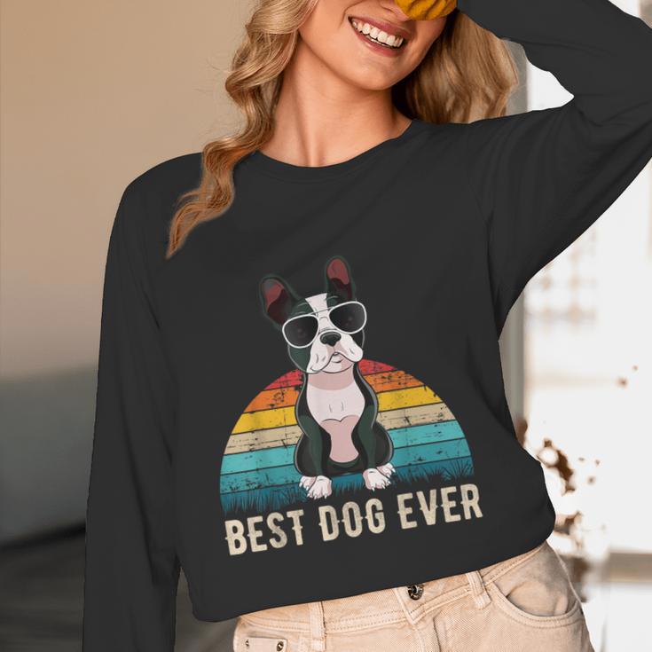 Boston Terrier Boston-Bulldog For Men Women Girls Kids Women Long Sleeve T-Shirt, novelty gifts, funny gifts