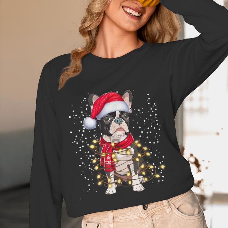Boston Terrier Dog Ugly Christmas Dog Xmas For Men Women Kids Women Long Sleeve T-Shirt, novelty gifts, funny gifts