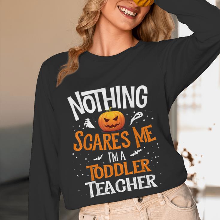 You Cannot Scare Me I'm An Toddler Teacher Halloween Men Women Kids Women Long Sleeve T-Shirt, novelty gifts, funny gifts You Cannot Scare Me I'm An Toddler Teacher Halloween Men Women Kids Women Long Sleeve T-Shirt, novelty gifts, funny gifts
