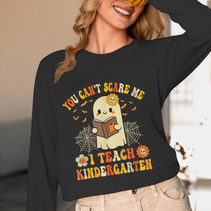 You Can't Scare Me I Teach Kindergarten Halloween Teacher Women Long Sleeve T-Shirt, novelty gifts, funny gifts You Can't Scare Me I Teach Kindergarten Halloween Teacher Women Long Sleeve T-Shirt, novelty gifts, funny gifts
