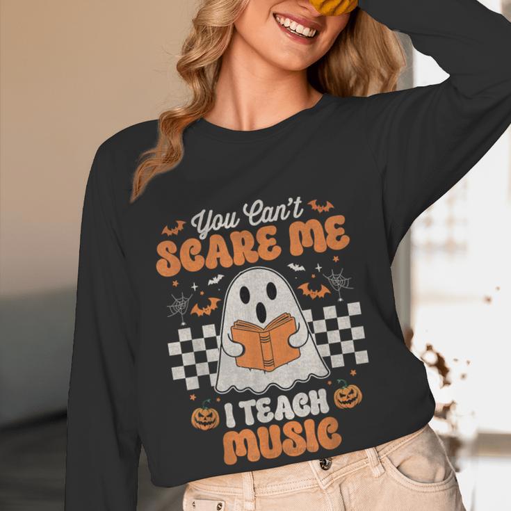 You Can't Scare Me I Teach Music Retro Teacher Halloween Women Long Sleeve T-Shirt, novelty gifts, funny gifts You Can't Scare Me I Teach Music Retro Teacher Halloween Women Long Sleeve T-Shirt, novelty gifts, funny gifts