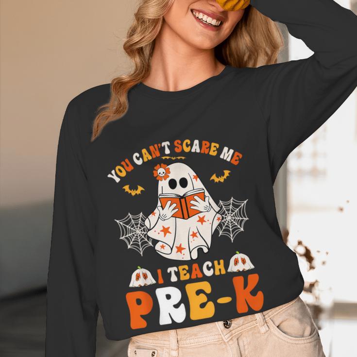 You Cant Scare Me I Teach Pre-K Teacher Halloween Women Long Sleeve T-Shirt, novelty gifts, funny gifts You Cant Scare Me I Teach Pre-K Teacher Halloween Women Long Sleeve T-Shirt, novelty gifts, funny gifts