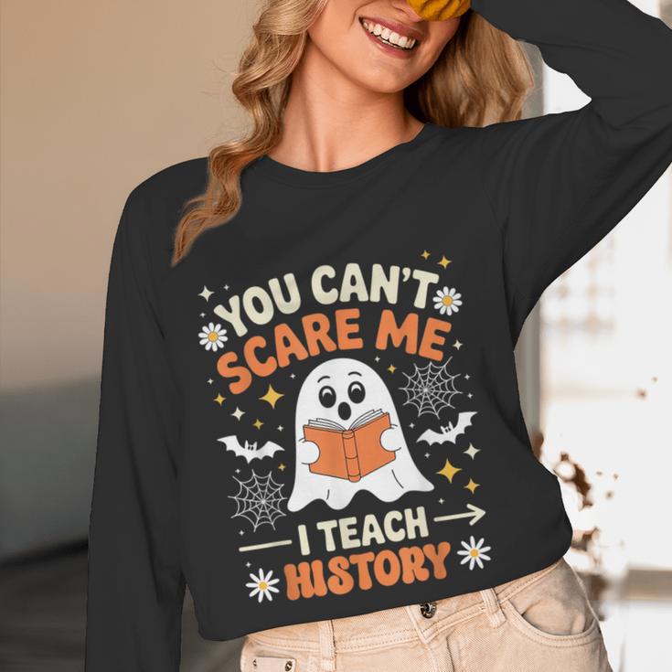 You Can't Scare Me I Teach History Retro Teacher Halloween Women Long Sleeve T-Shirt, novelty gifts, funny gifts You Can't Scare Me I Teach History Retro Teacher Halloween Women Long Sleeve T-Shirt, novelty gifts, funny gifts