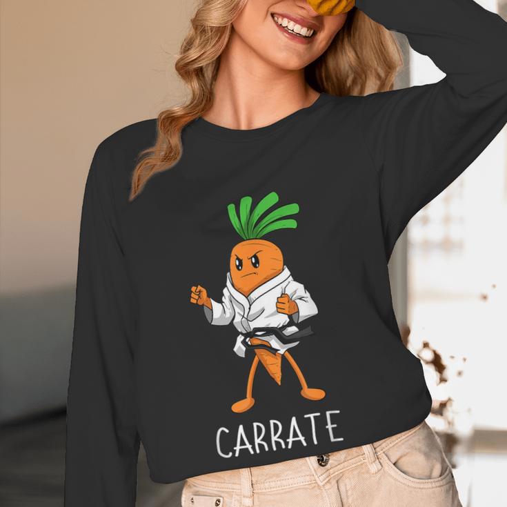 Carrate Karate Carrot Student Teacher Trainee Trainor Women Long Sleeve T-Shirt, novelty gifts, funny gifts Carrate Karate Carrot Student Teacher Trainee Trainor Women Long Sleeve T-Shirt, novelty gifts, funny gifts