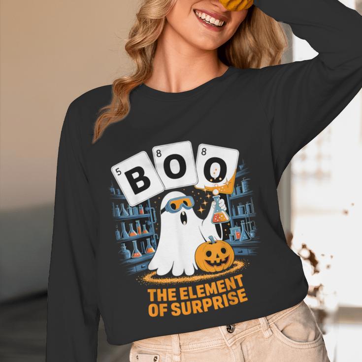 Chemistry Boo Ghost Element Of Surprise Science Teacher Tee Women Long Sleeve T-Shirt, novelty gifts, funny gifts Chemistry Boo Ghost Element Of Surprise Science Teacher Tee Women Long Sleeve T-Shirt, novelty gifts, funny gifts