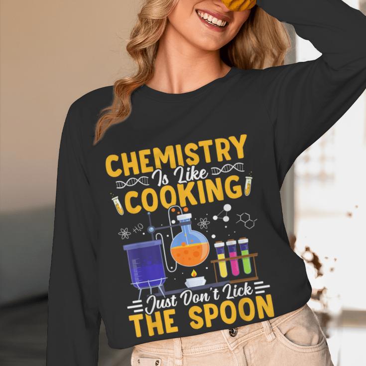 Chemistry Is Like Cooking Science Teacher Student Women Long Sleeve T-Shirt, novelty gifts, funny gifts Chemistry Is Like Cooking Science Teacher Student Women Long Sleeve T-Shirt, novelty gifts, funny gifts