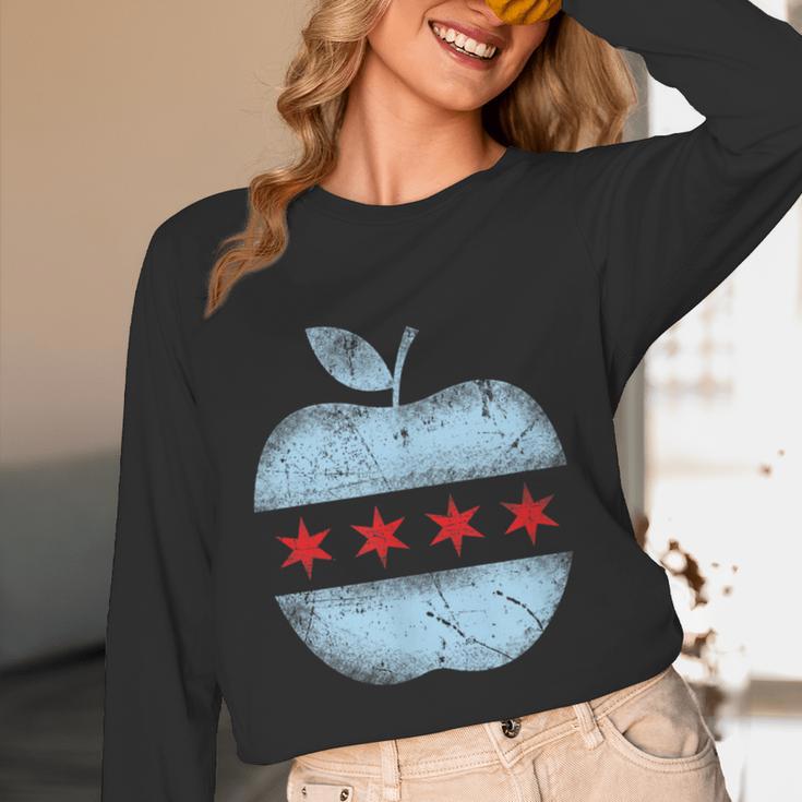 Chicago Flag Teacher School Cute Women Long Sleeve T-Shirt, novelty gifts, funny gifts Chicago Flag Teacher School Cute Women Long Sleeve T-Shirt, novelty gifts, funny gifts