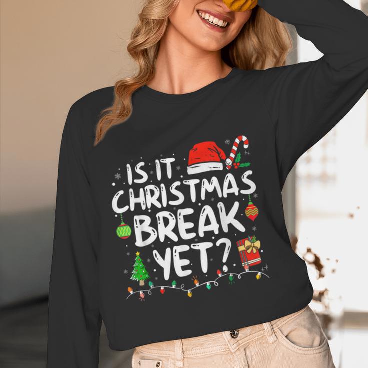 Is It Christmas Break Yet Xmas Holiday Teacher Women Women Long Sleeve T-Shirt, novelty gifts, funny gifts Is It Christmas Break Yet Xmas Holiday Teacher Women Women Long Sleeve T-Shirt, novelty gifts, funny gifts