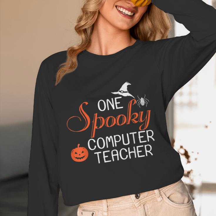 Computer Teacher Halloween Spooky Men Women Kids Women Long Sleeve T-Shirt, novelty gifts, funny gifts Computer Teacher Halloween Spooky Men Women Kids Women Long Sleeve T-Shirt, novelty gifts, funny gifts