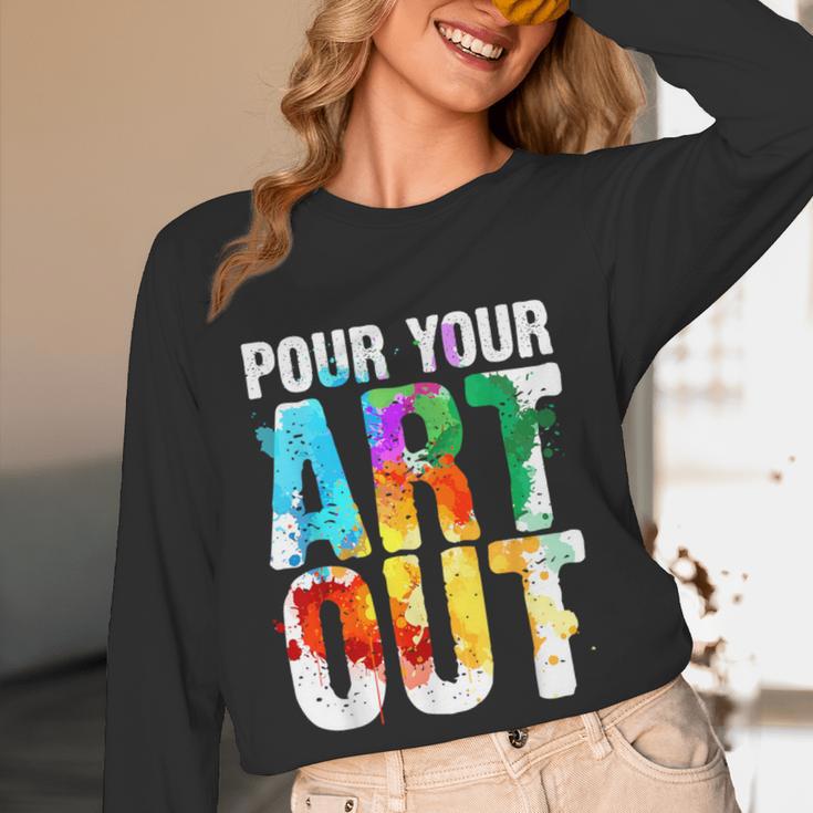 Cool Artist For Men Women Painter Art Teacher Paint Artists Women Long Sleeve T-Shirt, novelty gifts, funny gifts