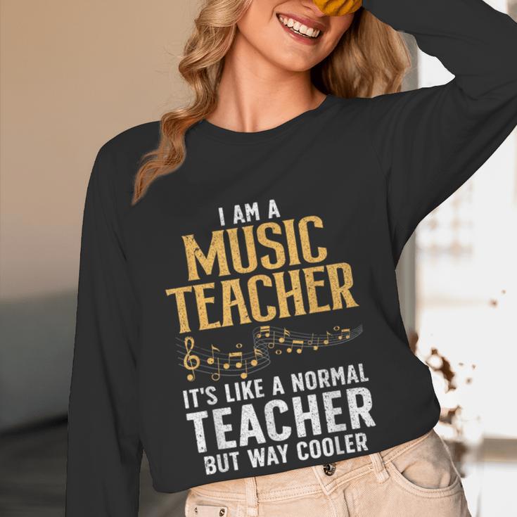 Cool Music Teacher Art For Men Women School Orchestra Coach Women Long Sleeve T-Shirt, novelty gifts, funny gifts
