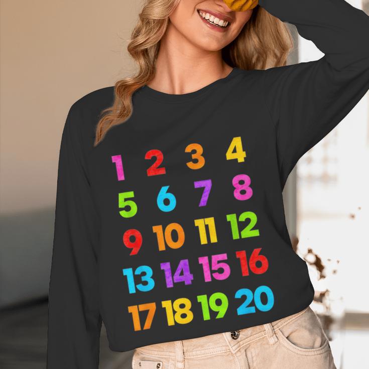 Counting 1-10 Learn To Count Number School Kids Teacher Women Long Sleeve T-Shirt, novelty gifts, funny gifts Counting 1-10 Learn To Count Number School Kids Teacher Women Long Sleeve T-Shirt, novelty gifts, funny gifts