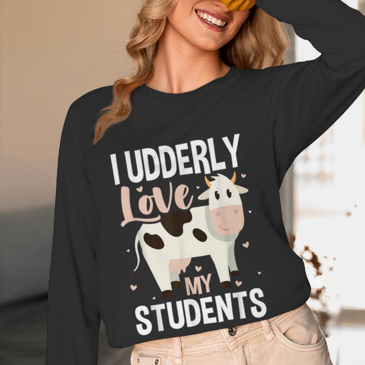 Cow Teacher Lover Women Long Sleeve T-Shirt, novelty gifts, funny gifts Cow Teacher Lover Women Long Sleeve T-Shirt, novelty gifts, funny gifts