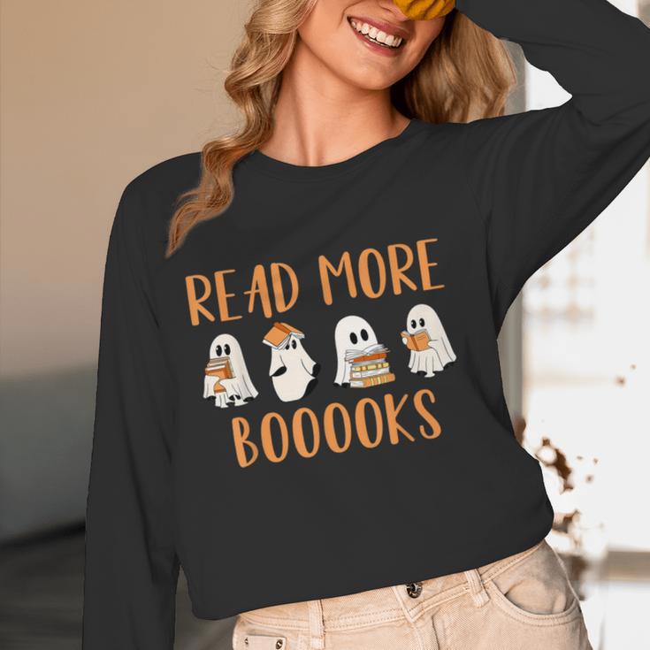 Cute Booooks Ghost Read More Books Teacher Halloween Women Long Sleeve T-Shirt, novelty gifts, funny gifts Cute Booooks Ghost Read More Books Teacher Halloween Women Long Sleeve T-Shirt, novelty gifts, funny gifts