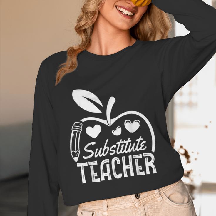 Cute Substitute Teacher Appreciation Men Women Women Long Sleeve T-Shirt, novelty gifts, funny gifts Cute Substitute Teacher Appreciation Men Women Women Long Sleeve T-Shirt, novelty gifts, funny gifts