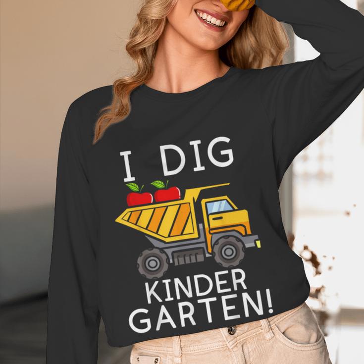 I Dig Kindergarten Student Teacher Construction First Day Women Long Sleeve T-Shirt, novelty gifts, funny gifts I Dig Kindergarten Student Teacher Construction First Day Women Long Sleeve T-Shirt, novelty gifts, funny gifts
