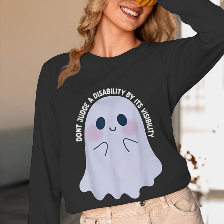 Dont Judge a Disability By Its Visibility Teacher Women Long Sleeve T-Shirt, novelty gifts, funny gifts Dont Judge a Disability By Its Visibility Teacher Women Long Sleeve T-Shirt, novelty gifts, funny gifts