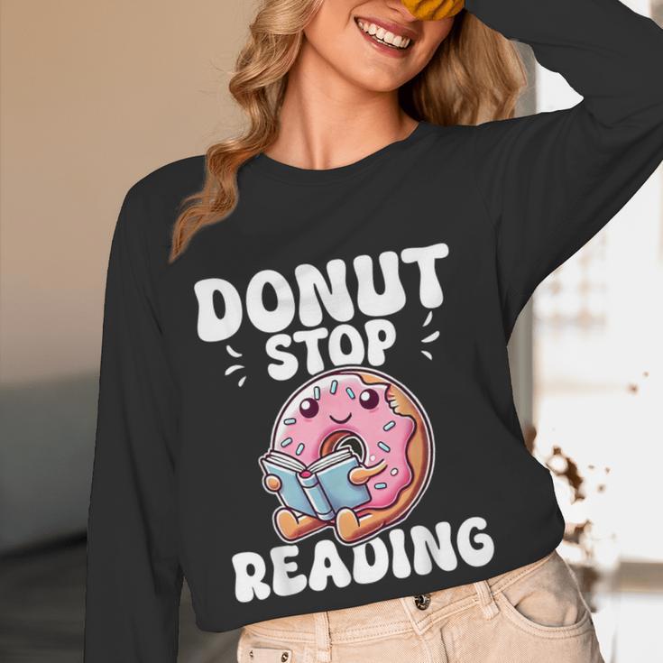 Donut Stop Reading Kawaii Teacher Preschool Kindergarten Women Long Sleeve T-Shirt, novelty gifts, funny gifts Donut Stop Reading Kawaii Teacher Preschool Kindergarten Women Long Sleeve T-Shirt, novelty gifts, funny gifts