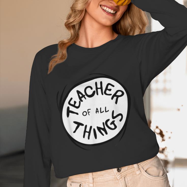 Dr Seuss Teacher Of All Things Red Emblem Women Long Sleeve T-Shirt, novelty gifts, funny gifts