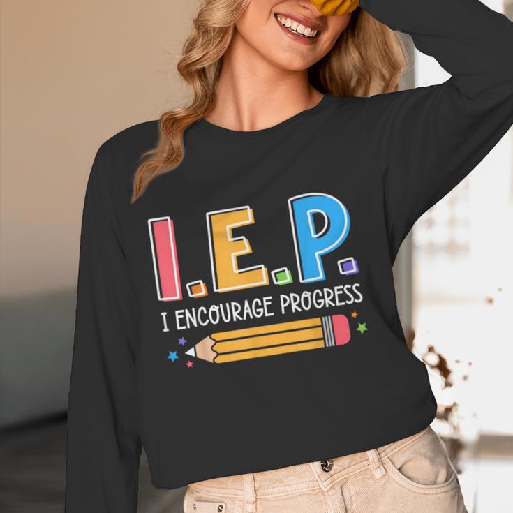 I E P I Encourage Progress Special Education Teacher Women Long Sleeve T-Shirt, novelty gifts, funny gifts I E P I Encourage Progress Special Education Teacher Women Long Sleeve T-Shirt, novelty gifts, funny gifts