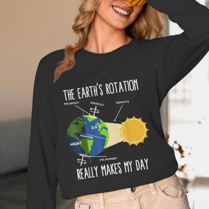 Earth Rotation Earth Day Science Teacher Kids Women Women Long Sleeve T-Shirt, novelty gifts, funny gifts Earth Rotation Earth Day Science Teacher Kids Women Women Long Sleeve T-Shirt, novelty gifts, funny gifts