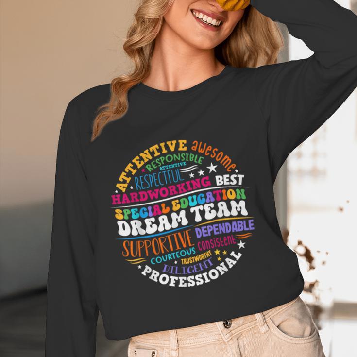 Educators Special Ed Teacher Special Education Dream Team Women Long Sleeve T-Shirt, novelty gifts, funny gifts Educators Special Ed Teacher Special Education Dream Team Women Long Sleeve T-Shirt, novelty gifts, funny gifts