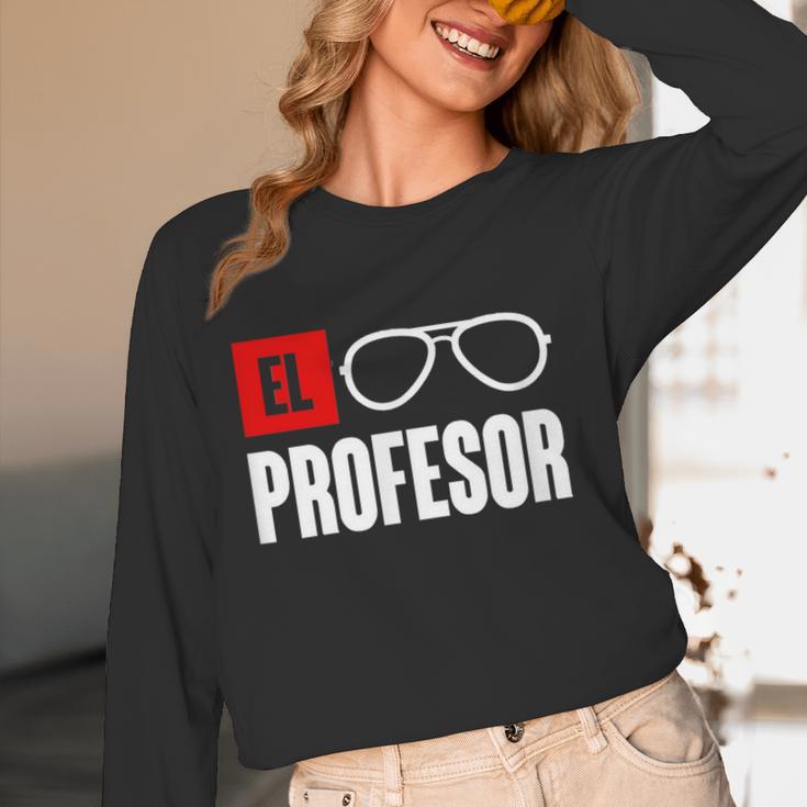 El Professor Money Costume Profesor Glasses Men Teacher Gift Women Long Sleeve T-Shirt, novelty gifts, funny gifts El Professor Money Costume Profesor Glasses Men Teacher Gift Women Long Sleeve T-Shirt, novelty gifts, funny gifts