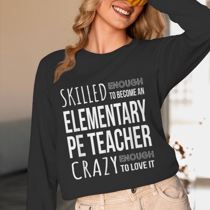 Elementary PE Teacher Tshirt Appreciation Women Long Sleeve T-Shirt, novelty gifts, funny gifts