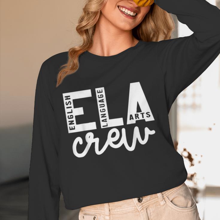 English Language Art Teacher Crew ELA Squad English Teacher Women Long Sleeve T-Shirt, novelty gifts, funny gifts