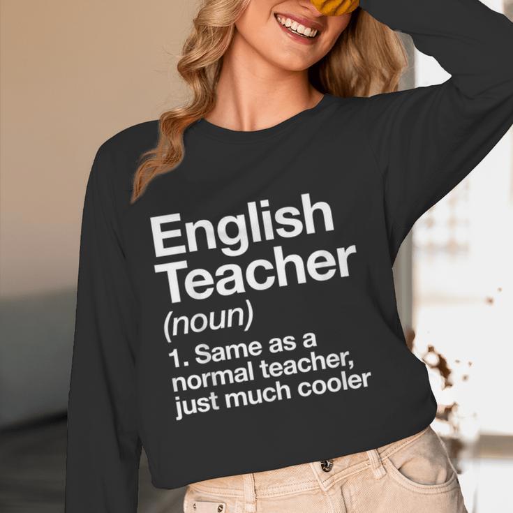 English Teacher Definition Back To School First Day Women Long Sleeve T-Shirt, novelty gifts, funny gifts English Teacher Definition Back To School First Day Women Long Sleeve T-Shirt, novelty gifts, funny gifts