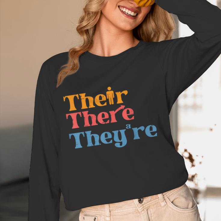 English Teacher Their There Theyre Grammar Men Women Women Long Sleeve T-Shirt, novelty gifts, funny gifts English Teacher Their There Theyre Grammar Men Women Women Long Sleeve T-Shirt, novelty gifts, funny gifts