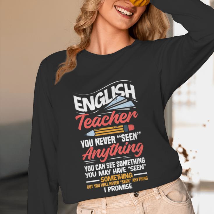 English Teacher Women Long Sleeve T-Shirt, novelty gifts, funny gifts