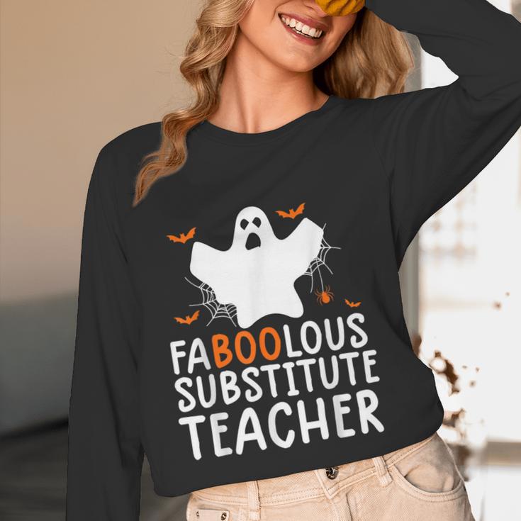 Faboolous Substitute Teacher Halloween Costume Women Long Sleeve T-Shirt, novelty gifts, funny gifts