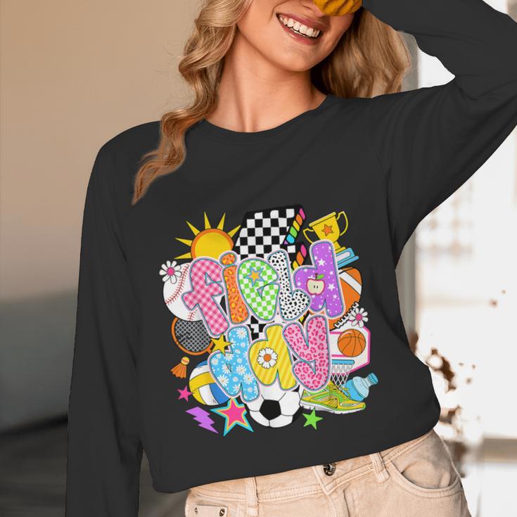 Field Day Fun Day Let The Games Begin Field Trip Teacher Kid Women Long Sleeve T-Shirt, novelty gifts, funny gifts Field Day Fun Day Let The Games Begin Field Trip Teacher Kid Women Long Sleeve T-Shirt, novelty gifts, funny gifts