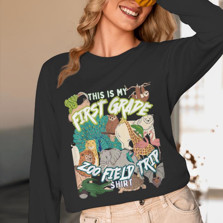 First Grade Zoo Field Trip Matching Student Teacher Class Women Long Sleeve T-Shirt, novelty gifts, funny gifts