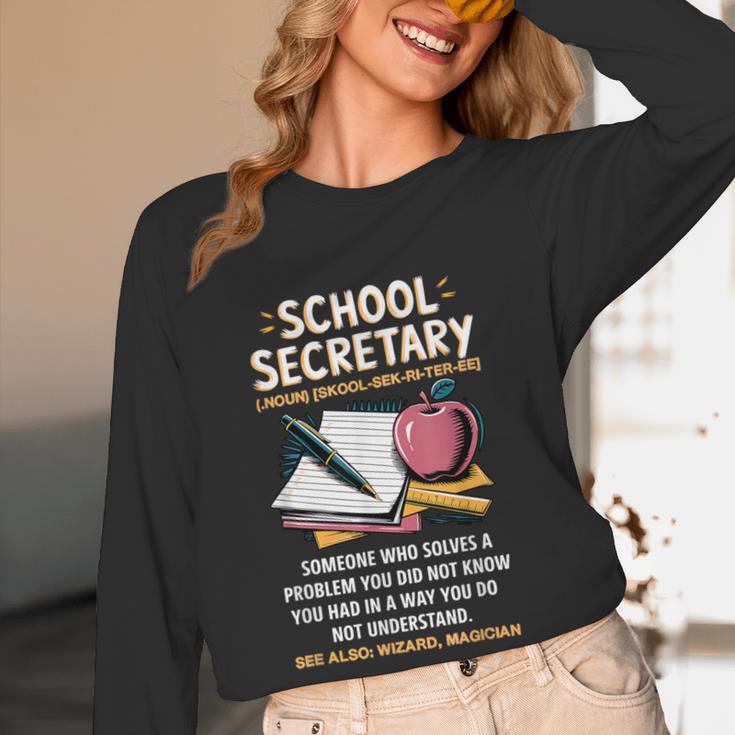 Front Office Teacher Admin Meaning School Secretary Women Long Sleeve T-Shirt, novelty gifts, funny gifts Front Office Teacher Admin Meaning School Secretary Women Long Sleeve T-Shirt, novelty gifts, funny gifts
