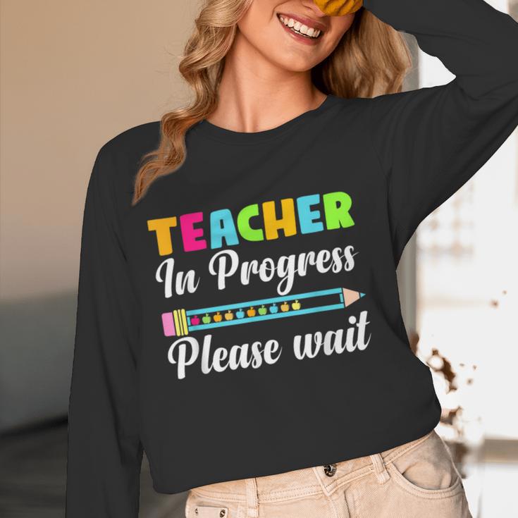 Future Teacher Cool Teacher In Progress Please Wait Women Long Sleeve T-Shirt, novelty gifts, funny gifts Future Teacher Cool Teacher In Progress Please Wait Women Long Sleeve T-Shirt, novelty gifts, funny gifts