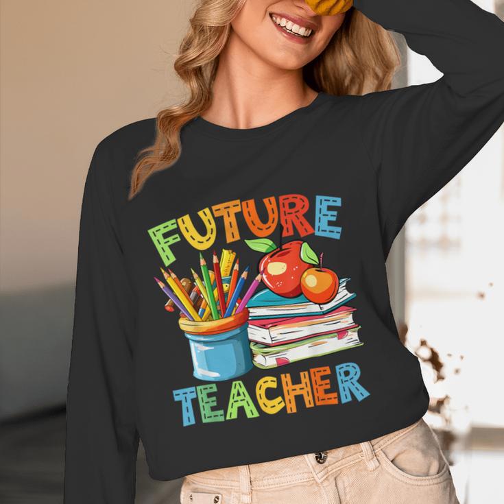 Future Teacher Costume For Kids Back To School Boy Girl Women Long Sleeve T-Shirt, novelty gifts, funny gifts Future Teacher Costume For Kids Back To School Boy Girl Women Long Sleeve T-Shirt, novelty gifts, funny gifts