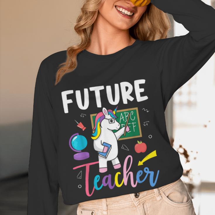 Future Teacher School Teacher Female Women Long Sleeve T-Shirt, novelty gifts, funny gifts Future Teacher School Teacher Female Women Long Sleeve T-Shirt, novelty gifts, funny gifts