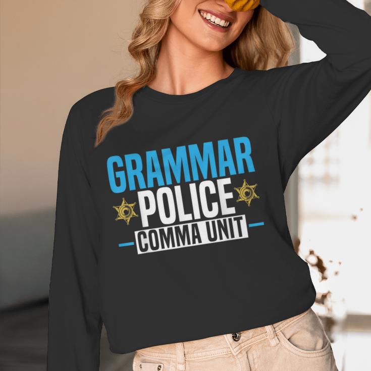 Grammar Police Comma Unit English Teacher Grammar Teacher For Men Women Women Long Sleeve T-Shirt, novelty gifts, funny gifts Grammar Police Comma Unit English Teacher Grammar Teacher For Men Women Women Long Sleeve T-Shirt, novelty gifts, funny gifts