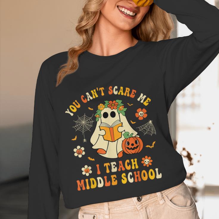 Halloween You Can't Scare Me I Teach Middle School Teacher Women Long Sleeve T-Shirt, novelty gifts, funny gifts Halloween You Can't Scare Me I Teach Middle School Teacher Women Long Sleeve T-Shirt, novelty gifts, funny gifts