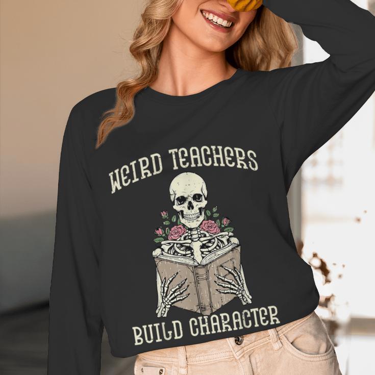Halloween Weird Teachers Build Character Costume Men Women Women Long Sleeve T-Shirt, novelty gifts, funny gifts Halloween Weird Teachers Build Character Costume Men Women Women Long Sleeve T-Shirt, novelty gifts, funny gifts
