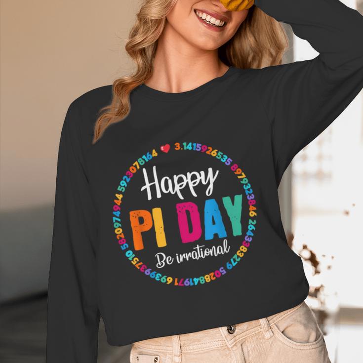 Happy Pi Day Pie Math Coach Teacher Pi Day Lover Nerdy Women Long Sleeve T-Shirt, novelty gifts, funny gifts