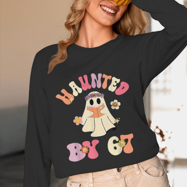 Haunted By 67 Meme Six Seven 6 7 Halloween Teachers Women Long Sleeve T-Shirt, novelty gifts, funny gifts Haunted By 67 Meme Six Seven 6 7 Halloween Teachers Women Long Sleeve T-Shirt, novelty gifts, funny gifts