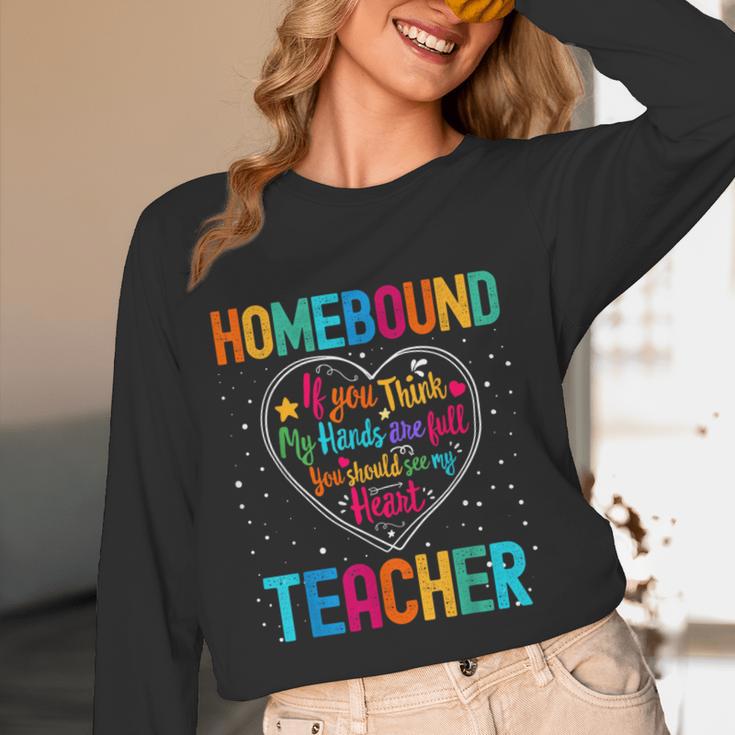 Homebound Teacher Appreciation Week Back To School Heart Women Long Sleeve T-Shirt, novelty gifts, funny gifts Homebound Teacher Appreciation Week Back To School Heart Women Long Sleeve T-Shirt, novelty gifts, funny gifts