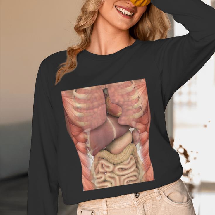 Human Muscles Organs Scary Anatomy Teacher Halloween Costume Women Long Sleeve T-Shirt, novelty gifts, funny gifts Human Muscles Organs Scary Anatomy Teacher Halloween Costume Women Long Sleeve T-Shirt, novelty gifts, funny gifts