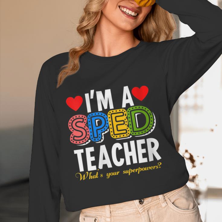 I'm A SPED Teacher Special Education Teacher Women Long Sleeve T-Shirt, novelty gifts, funny gifts I'm A SPED Teacher Special Education Teacher Women Long Sleeve T-Shirt, novelty gifts, funny gifts