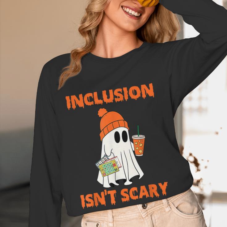 Inclusion Isn't Scary Shirt Halloween SLP Sped Teacher Women Long Sleeve T-Shirt, novelty gifts, funny gifts Inclusion Isn't Scary Shirt Halloween SLP Sped Teacher Women Long Sleeve T-Shirt, novelty gifts, funny gifts